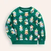 Printed Sweatshirt-Christmas Tree-Boden New