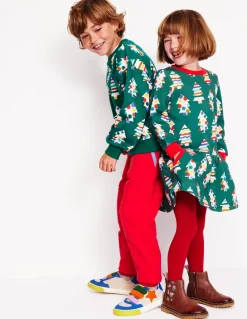 Printed Sweatshirt-Christmas Tree-Boden New