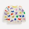 Printed Sweatshirt-Multi Spaced Rainbow Pets-Boden Best Sale