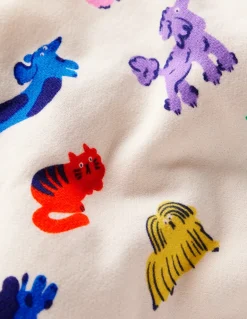 Printed Sweatshirt-Multi Spaced Rainbow Pets-Boden Best Sale