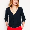 Pru Scallop Trim Cardigan--Boden New