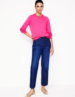 Pru Scallop Trim Sweater-Pink Peony-Boden Discount
