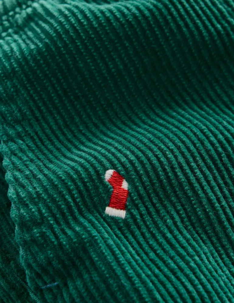 Pull-On Cord Pants-Festive Embroidery-Boden Hot