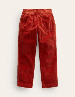 Pull-On Cord Trousers-Roasted Chestnut-Boden Cheap