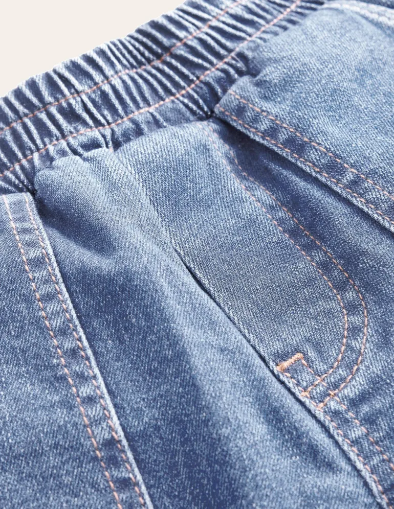 Pull-On Jeans-Mid Wash-Boden Sale
