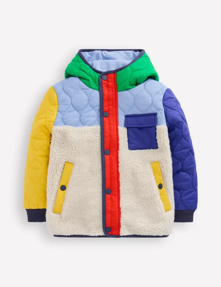 Quilted Borg Jacket--Boden Best