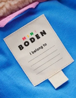Quilted Borg Mix Jacket-Multi Colourblock-Boden Online