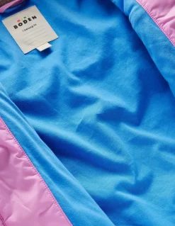 Quilted Borg Mix Jacket-Multi Colourblock-Boden Online