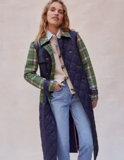 Quilted Trench Coat--Boden Fashion