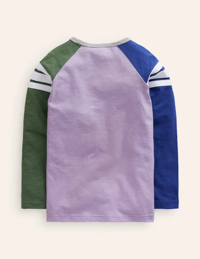 Raglan T-Shirt-Aster Multi-Boden Cheap