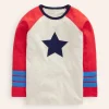 Raglan T-Shirt-Oatmeal Marl/ Sunset Orange-Boden Cheap