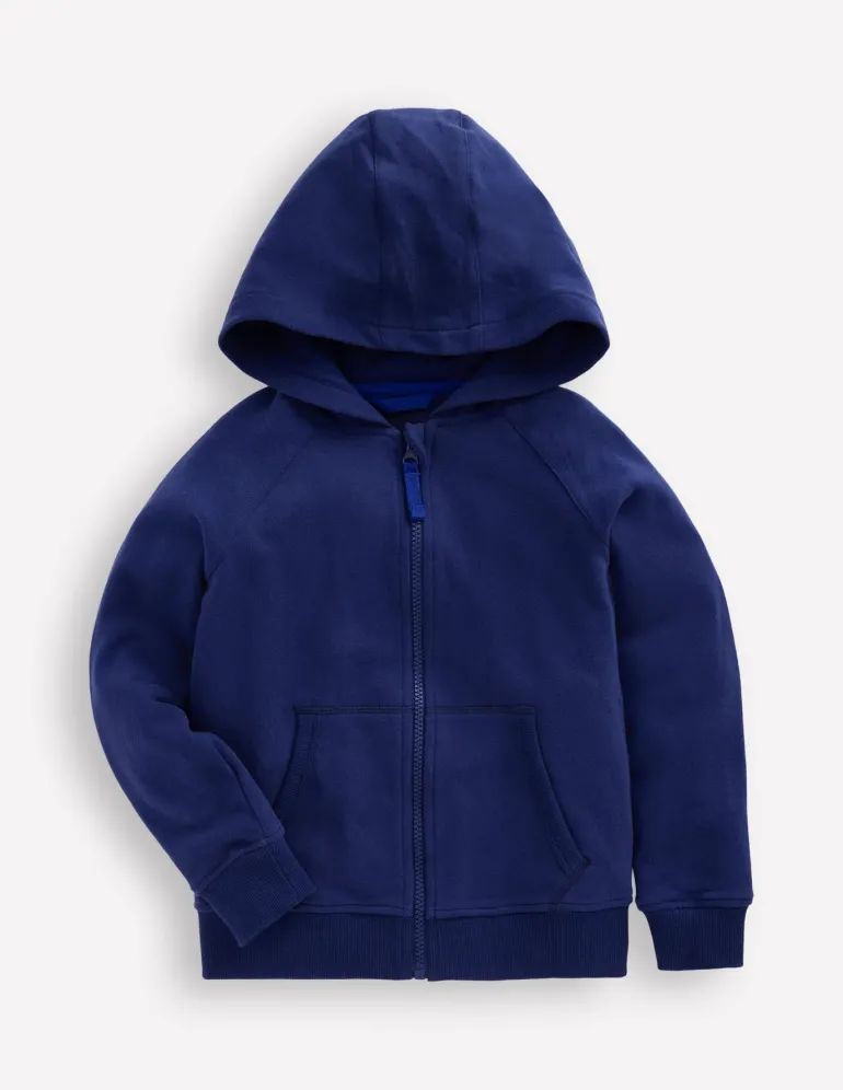 Rainbow Zip-Up Hoodie-Starboard Blue Sun Back-Boden Flash Sale