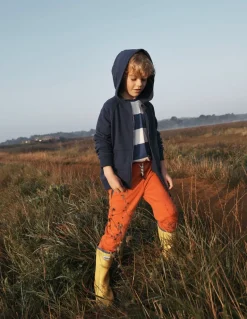 Rainbow Zip-Up Hoodie-Starboard Blue Sun Back-Boden Flash Sale