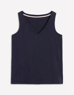 Regular V-Neck Slub Tank--Boden Online