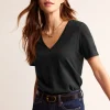Regular V-Neck Slub T-shirt--Boden Best