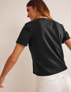Regular V-Neck Slub T-shirt--Boden Discount