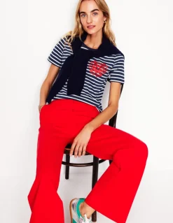 Relaxed Novelty T-Shirt-French Navy, Hearts-Boden New