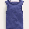 Ribbed Lace Trim Tank Top--Boden Flash Sale