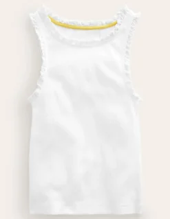 Ribbed Lace Trim Tank Top--Boden Cheap