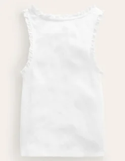 Ribbed Lace Trim Tank Top--Boden Cheap