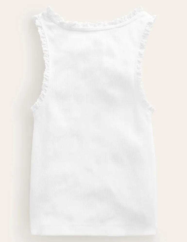 Ribbed Lace Trim Tank Top--Boden Cheap
