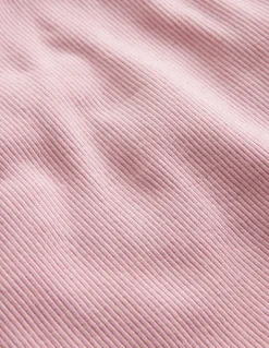 Ribbed Lace Trim Tank Top-French Pink-Boden Sale