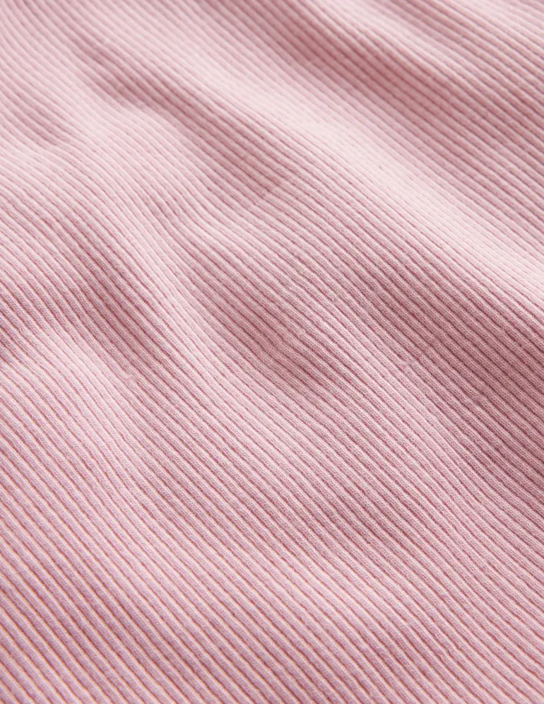 Ribbed Lace Trim Tank Top-French Pink-Boden Sale
