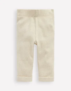 Ribbed Marl Leggings-Oatmeal Marl-Boden Cheap