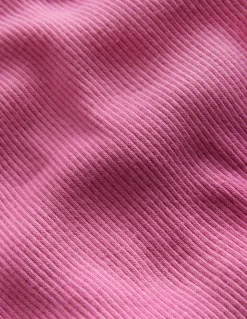 Ribbed Short Sleeve T-Shirt-Strawberry Ice-Boden Hot