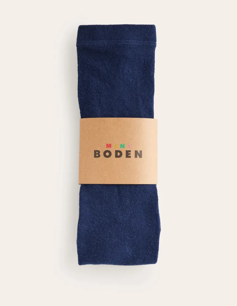 Ribbed Tights-French Navy-Boden Outlet