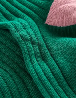 Ribbed Tights-Jewel Green-Boden Shop