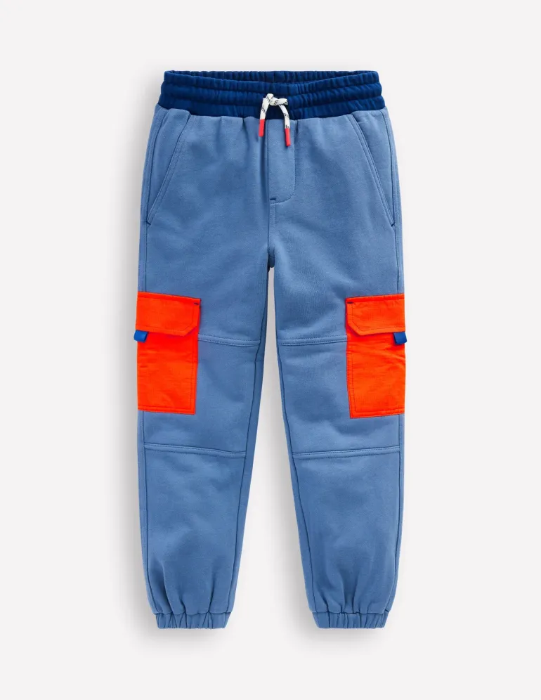 Ripstop Cargo Joggers-Robot Blue-Boden Hot