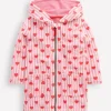 Romie Towelling Zip Throw-On-Bubblegum Pink Heart Stripe-Boden Store