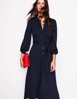 Rowena Trim Jersey Shirt Dress--Boden Discount