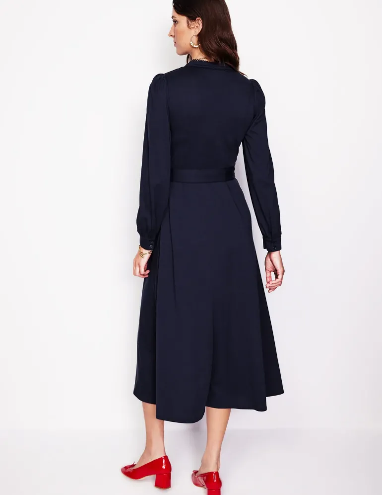Rowena Trim Jersey Shirt Dress--Boden Discount