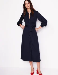 Rowena Trim Jersey Shirt Dress--Boden Discount