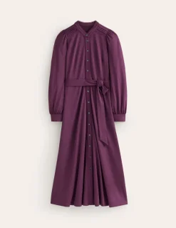 Rowena Trim Jersey Shirt Dress--Boden Clearance