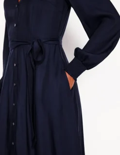 Ruby Collarless Shirt Dress--Boden Hot