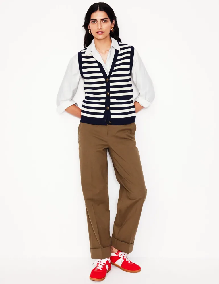 Sadie Relaxed Cotton Shirt-White Oxford-Boden Online