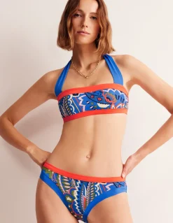 Santorini Bikini Bottoms-Blue, Foliage Paisley-Boden Best