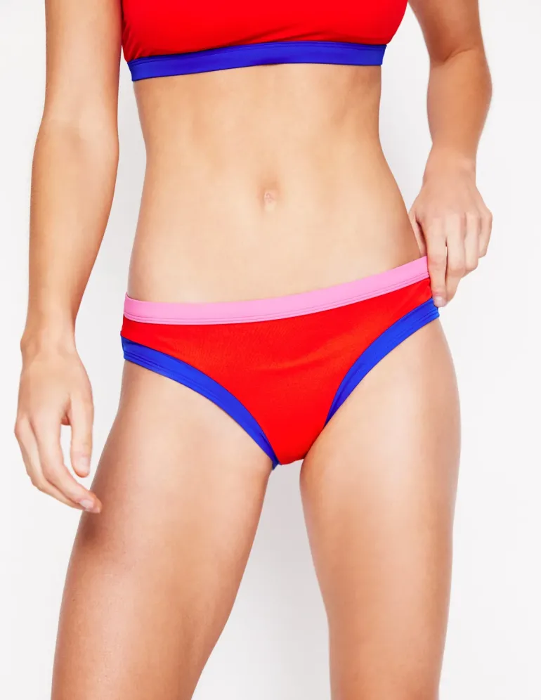 Santorini Bikini Bottoms-Fire colourblock-Boden Online