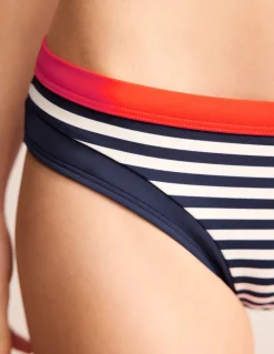 Santorini Bikini Bottoms-Red, Navy Stripe-Boden Discount