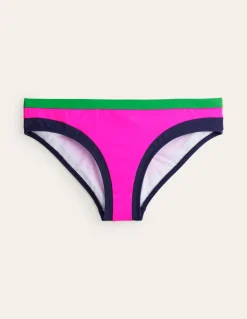 Santorini Bikini Bottoms-Super Pink Colourblock-Boden Best