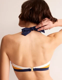 Santorini Bikini Top-Saffron Yellow Colourblock-Boden Discount