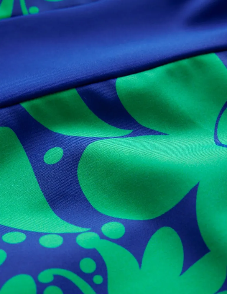Santorini Halterneck Swimsuit-Surf The Web, Ripple Swirl-Boden Sale