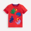 Short Sleeve Bouclé T-shirt-Jam Red Dragons-Boden Fashion