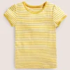 Short Sleeve Pointelle Top-Daffodil Yellow/Soft Ivory-Boden Online