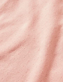 Short Sleeve Pointelle Top-Provence Dusty Pink-Boden Sale