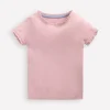 Short Sleeve Ribbed T-Shirt-French Pink-Boden Cheap