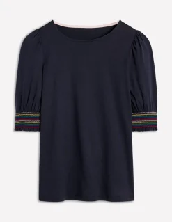 Short Sleeve Smocked Cuff Top--Boden Best Sale